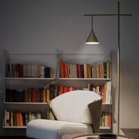 CONO Lampada da terra a LED da lettura in alluminio By Firmamento Milano